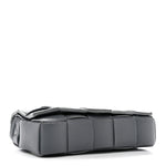 Grained Calfskin Maxi Intrecciato Cassette Crossbody Bag Thunder