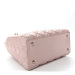 Pearly Lambskin Cannage Medium Lady Dior Lotus