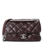 Aged Calfskin Medium New Portobello Flap Burgundy