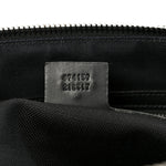 Soft GG Supreme Monogram Appia Calfskin Web East West Messenger Bag Black Grey