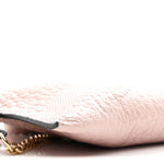 Signature Grain Calfskin Check Embossed Peyton Crossbody Clutch Bag Pale Orchid