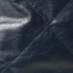 Shiny Calfskin Quilted Chanel 22 Backpack Dark Blue