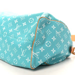 Calfskin Monogram Speedy P9 Bandouliere 40 Turquoise