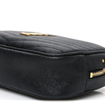 Grain De Poudre Matelasse Monogram Mini Lou Camera Bag Black