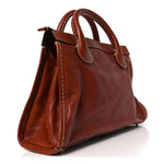 Calfskin Edith Satchel Ecureil Brown