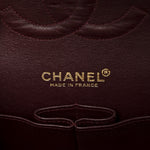 Jersey Quilted Medium Bijoux Chain Double Flap Black