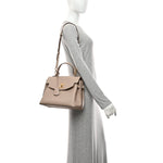Soft Calfskin Lockme Ever MM Greige