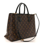 Monogram Flower Tote Black