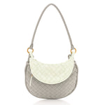 Nappa Intrecciato Small Gemelli Agate Grey Glacier