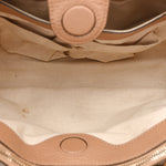 Pebbled Calfskin Medium Bamboo Shopper Tote Camelia