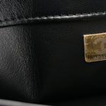 Lambskin Quilted Small Trendy CC Chain Dual Handle Flap Bag Black