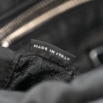Re-Nylon Quilted Padded Flap Shoulder Bag Black