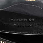 Calfskin Y Quilted Monogram Small Loulou Chain Satchel Black