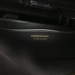Calfskin Shearling Medium Hug Bag Black