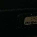 Lambskin Reversed Chevron Quilted Flap Black