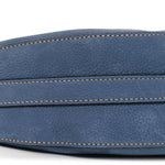 Nubuck Small Arque Shoulder Bag Aviation Blue