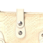 Snakeskin Silverado Mini Bag Ivory