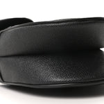 Grained Calfskin Saddle Bag Black