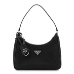 Tessuto Nylon Saffiano Mini Re-Edition 2005 Bag Black