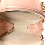 Calfskin Round As Earth Evening Bag Beige