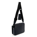 Calfskin Monogram Shadow Trio Messenger Navy