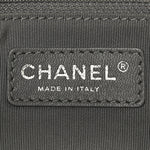 Caviar Quilted Medium French Riviera Flap Light Grey