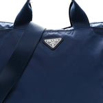 Tessuto Nylon Saffiano Tote Cobalto