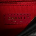 Shiny Caviar Quilted Chain Melody Backpack Black