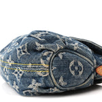 Monogram Denim Mini Pleaty Blue