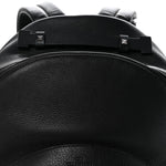Grained Calfskin Rockstud Backpack Black
