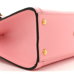 Wonka Grain Calfskin Mini Diana Tote Bag Wild Rose Black