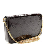 Vernis Pochette Felicie Chain Wallet Amarante