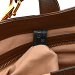 GG Supreme Monogram Azalea Calfskin Web Small Jackie 1961 Hobo Beige Ebony Brown Sugar