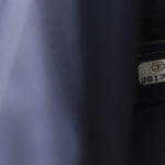 Caviar Chevron Quilted New Medium Boy Flap Dark Navy Blue