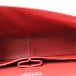 Caviar Quilted Jumbo Double Flap Dark Red