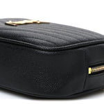 Grain De Poudre Matelasse Monogram Mini Lou Camera Bag Black
