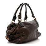 Calfskin Paddington Front Pocket Tote Chocolate