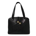 Caviar Large CC Shoulder Bag Black