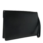 Epi Pochette Sellier Dragonne Clutch Black