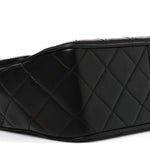 Lambskin Quilted Medium Single Flap Black