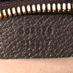 GG Supreme Monogram Mini Ophidia Top Handle Shoulder Bag Brown