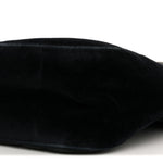 Velvet Matelasse Loved Embroidered Medium GG Marmont Shoulder Bag Black