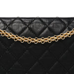 Aged Calfskin Quilted 2.55 Reissue 226 Flap Black