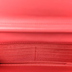 Caviar Quilted Boy Wallet On Chain WOC Dark Pink