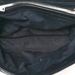 Calfskin Y Quilted Monogram Large Loulou Chain Satchel Black