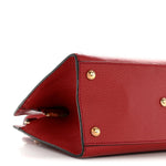 Dollar Calfskin Medium Soho Top Handle Satchel Hibiscus Red