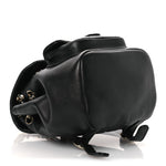 Lambskin Quilted Small Duma Drawstring Backpack Black