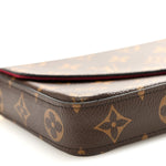 Monogram Pochette Felicie Chain Wallet Fuchsia