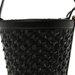Nappa Intrecciato Small JJ Bucket Bag Black