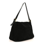 Suede Mama Baguette Black